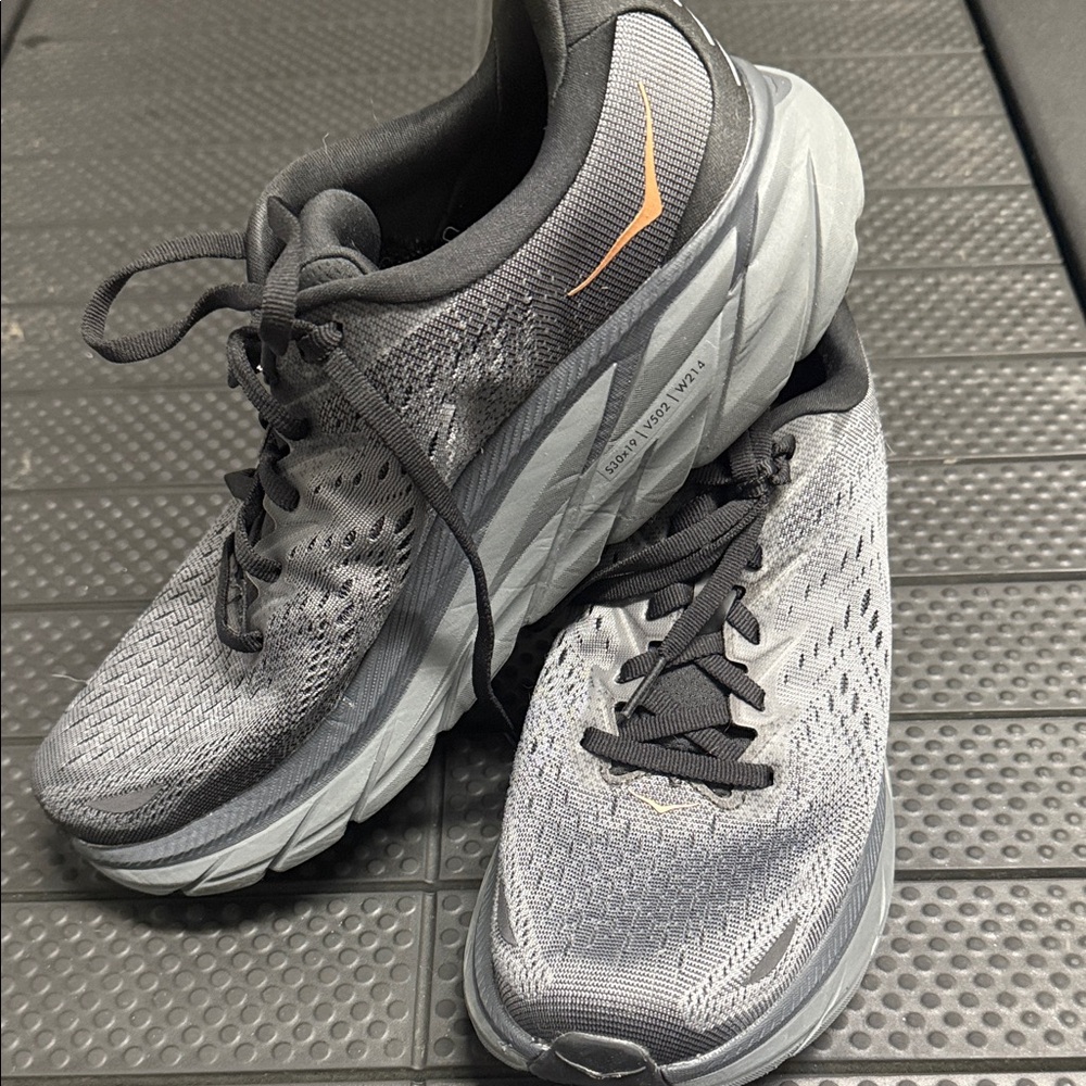 Hoka Women's Black and Gray Athletic Shoes